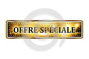 Special offer! French language elegant icon photo