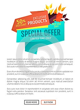 Special Offer Product Sale Vector Illustration