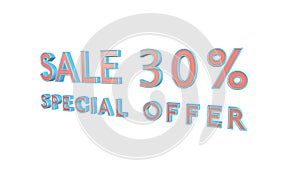 Special offer sale 30 percent off 4K 3d animation rendering with Alpha Channel Matte mask 30% off