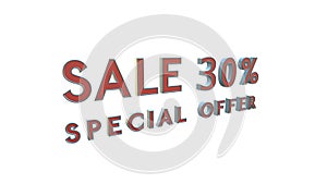 Special offer sale 30 percent off 4K 3d animation rendering with Alpha Channel Matte mask 30% off