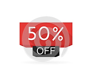 Special offer sale. Discount offer price label 50% off, symbol for advertising campaign in retail, sale promo marketing. Modern