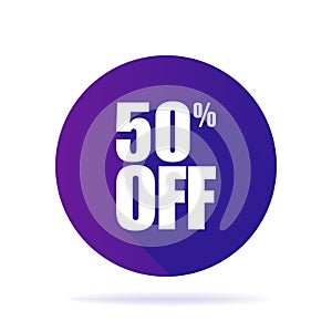 Special offer sale ultraviolet tag isolated illustration. Discount price label, symbol for advertising campaign in retail