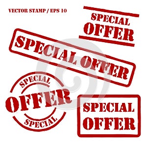 Special Offer Vector Stamps Set