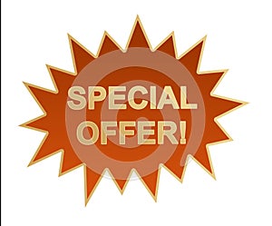 Special offer web icon / stick