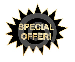 Special offer web icon / sticker