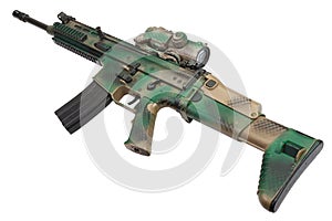 Special Operations Forces Combat Assault Rifle isolated