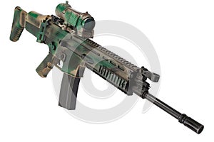 Special Operations Forces Combat Assault Rifle isolated