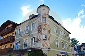 A special painted house in Sankt Gilgen, Austria