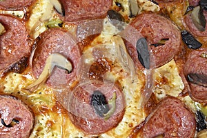 special pizza with mozzarella, pepperoni