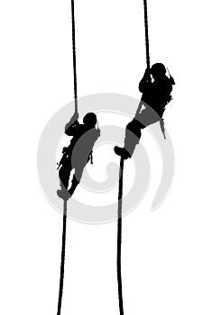 Special police force landing with cable-3