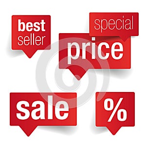 Special price, best seller and sale label