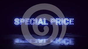 Special price glowing neon sign promotion