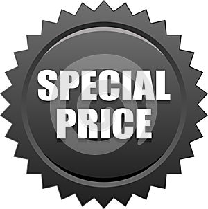 Special price seal stamp badge black