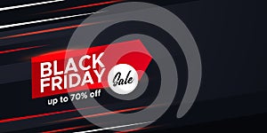 Special promo discount black friday sale offer banner elegant advertising template