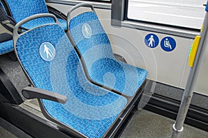 Special seats in public transport for certain categories of passengers