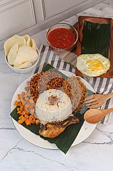 a special special food from Jakarta called nasi uduk