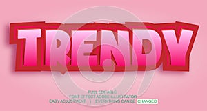 Text effect design, editable text, vector template, easy customize
