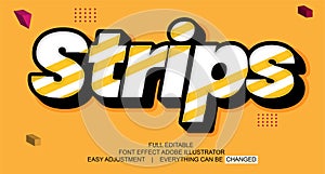 Text effect design, editable text, vector template, easy customize