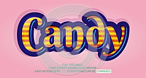 Text effect design, editable text, vector template, easy customize