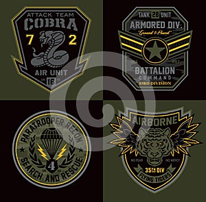 Special unit miltary badge patches