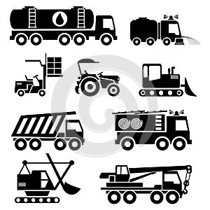 Special vehicles icons