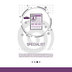 Specialist Candidate Vacancy Search Web Banner With Copy Space