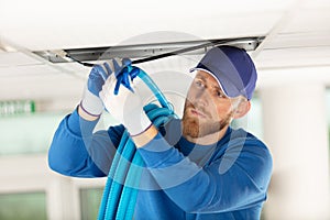 specialist repairs ventilation system