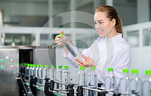 Specialist on a water factory photo