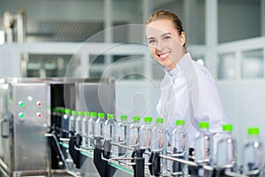 Specialist on a water factory photo