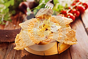 Speciality grilled, fried or roast camembert oven cheese dip