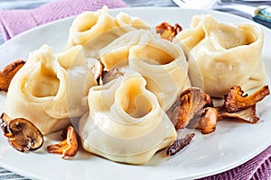 Speciality regional Turkish manti pasta