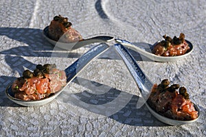 Specialty salmon meat