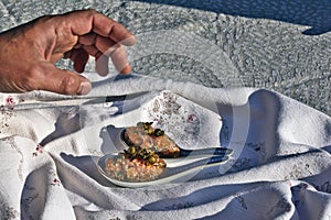 Specialty salmon meat