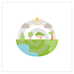 Species diversity flat icon