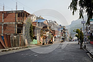 Species pictures of the city of Pokhara Nepal. The life of ordinary Nepalese