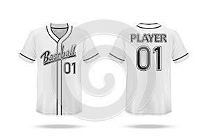 Specification Baseball Jersey T Shirt Mockup photo