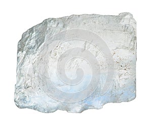 specimen of natural raw adularia mineral cutout
