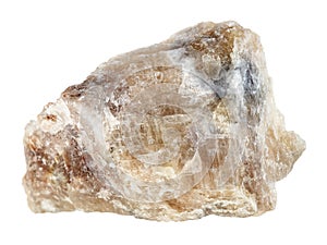 specimen of natural raw cancrinite rock cutout