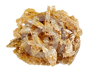 specimen of natural raw cerussite mineral cutout photo