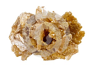 specimen of natural raw cerussite rock cutout photo