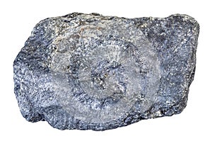 specimen of natural raw molybdenite ore cutout