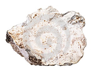 specimen of natural rough albite mineral cutout
