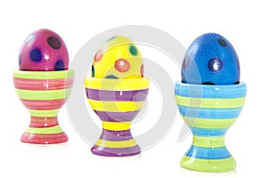 Speckled easter eggs