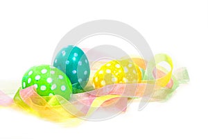 Speckled Easter eggs