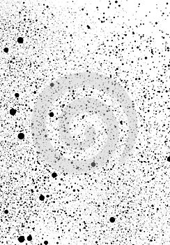 Speckles graffiti background in black on white