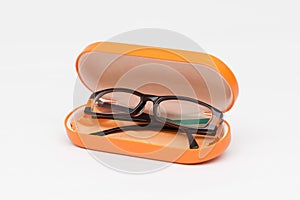 Spectacle case with eye glasses