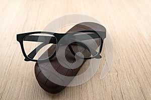 Spectacle-case and glasses