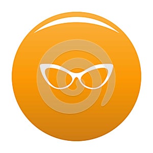 Spectacles without diopters icon orange