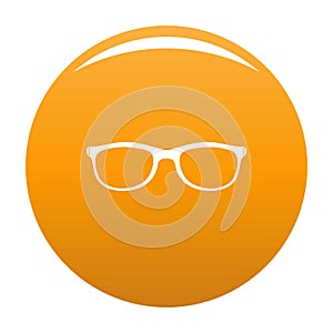 Spectacles with diopters icon orange