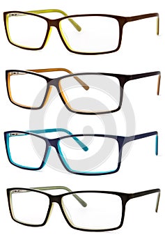 Spectacles isolated on white background